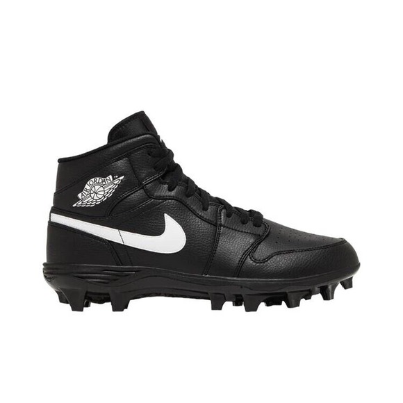 Jordan 1 Mid TD Mens Football Cleats Size 10.5 Black/White (2023) FJ6805 001 NEW main image 7